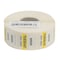 National Checking 1"x1" Trilingual Yellow Tuesday Dissolvable Label, PK1000 D102R - alternate 2